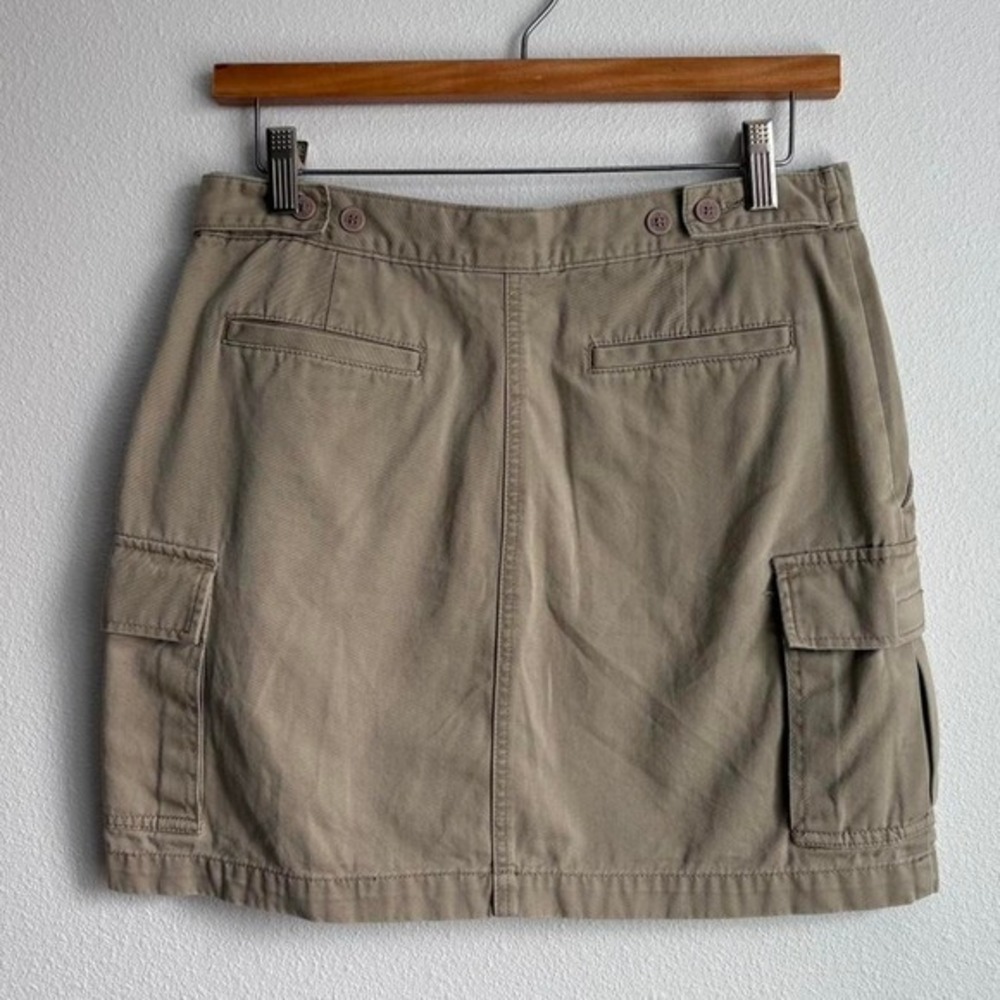 Calvin Klein Jeans Tan Cotton Cargo Mini Skirt Utility Khaki Size 7 - Picture 4 of 8